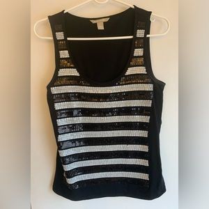 Banana republic, sequins, tank top size medium